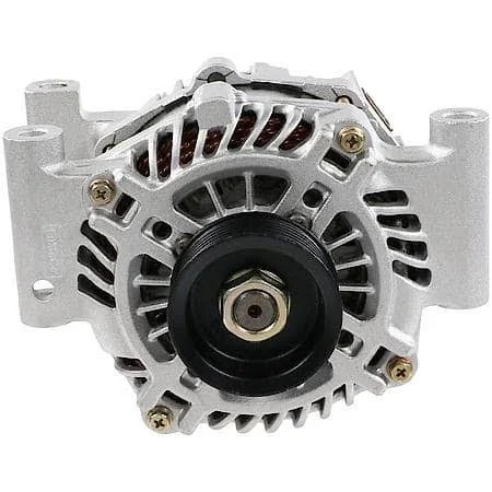 Front photo of the alternator, pulley facing the camera